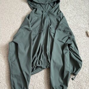 Zella forest green hooded zip up